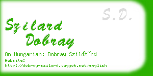 szilard dobray business card